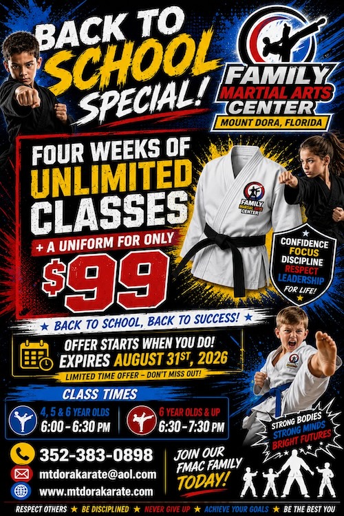 Back to School Special — Family Martial Arts Center